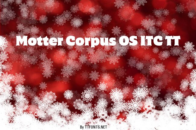 Motter Corpus OS ITC TT example